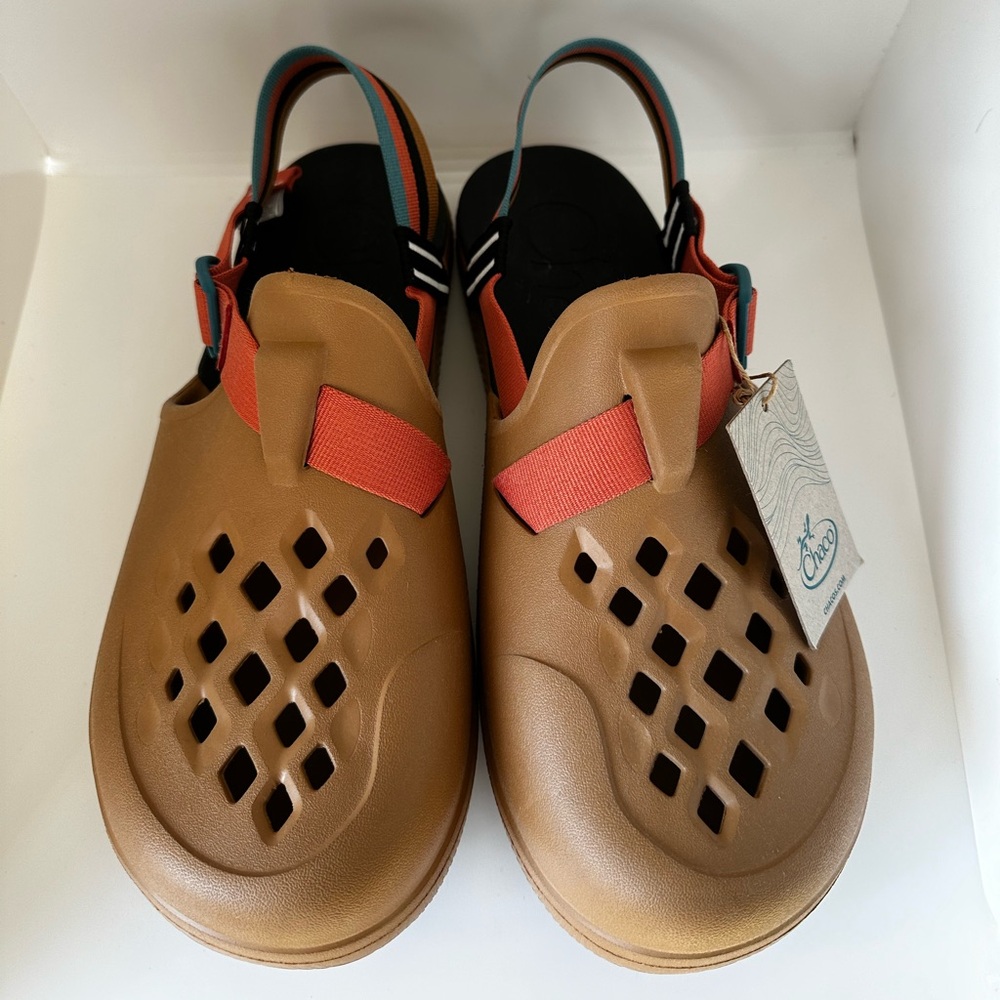 Chaco Chillos Clog Men’s 15 Retro Camel Brown NWT